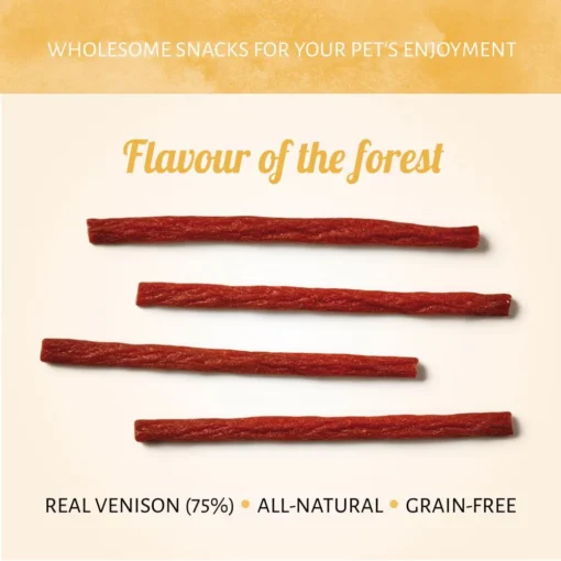 Wild Sticks med hjort hunde snacks fra Arthurs Barf